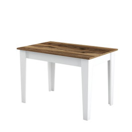 Hanah Home Kiev 511 Mesa de Cocina, Nogal y Blanco, 110x75x72 cm